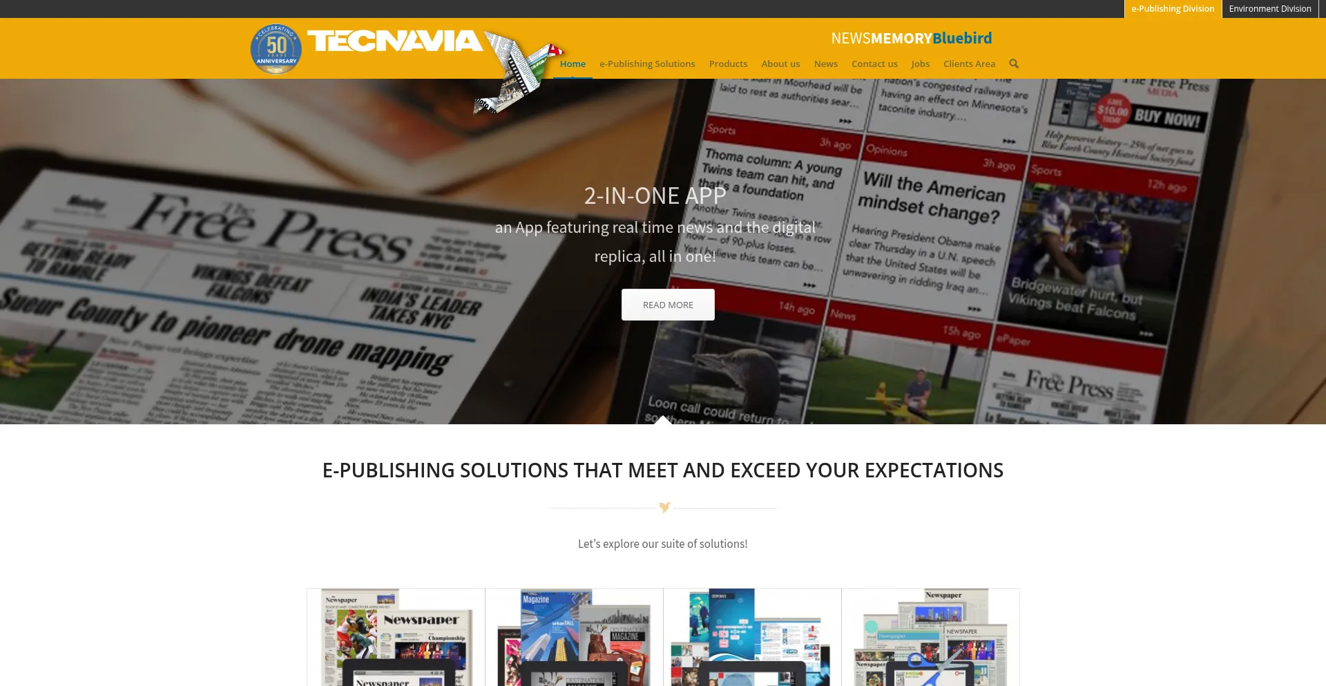Website screenshot of Newsmemory.com