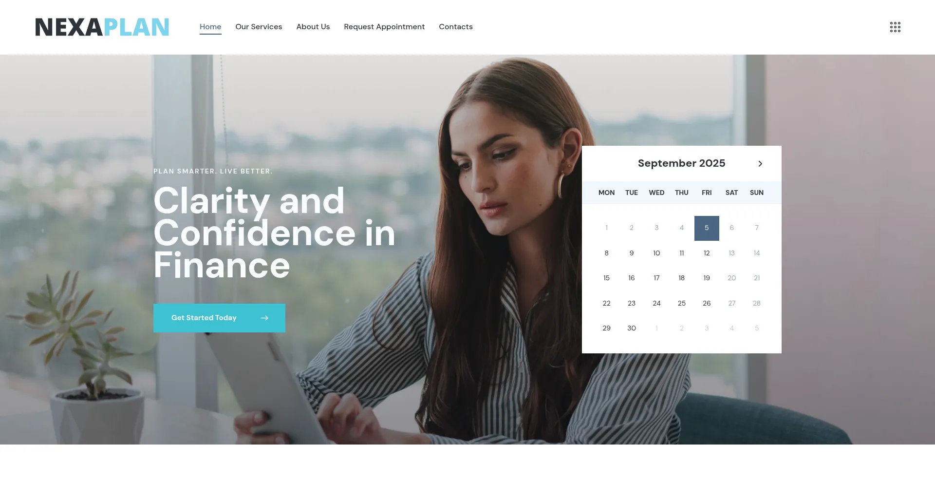 Website screenshot of Nexa-plan.com