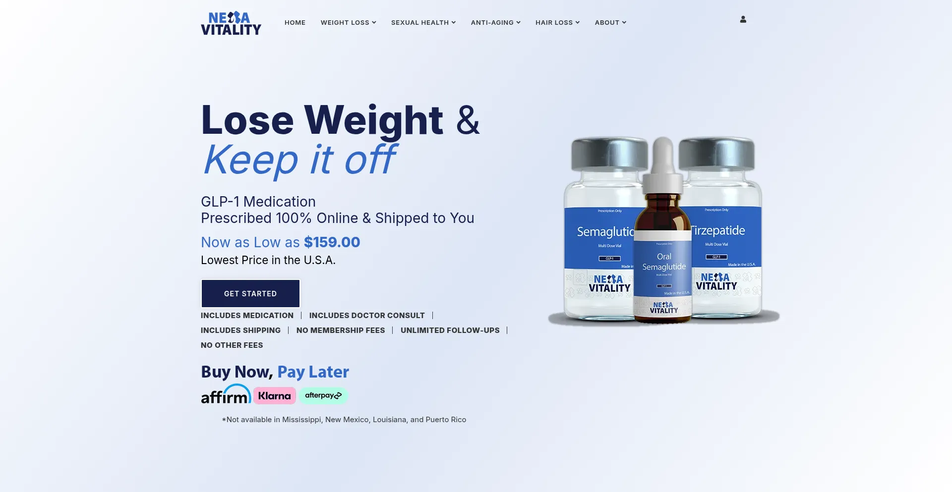 Nexavitality.com Screenshot