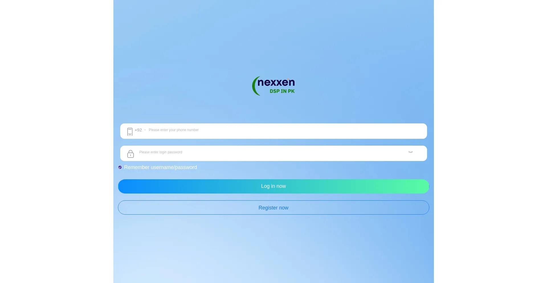 Website screenshot of Nexdsppk.com