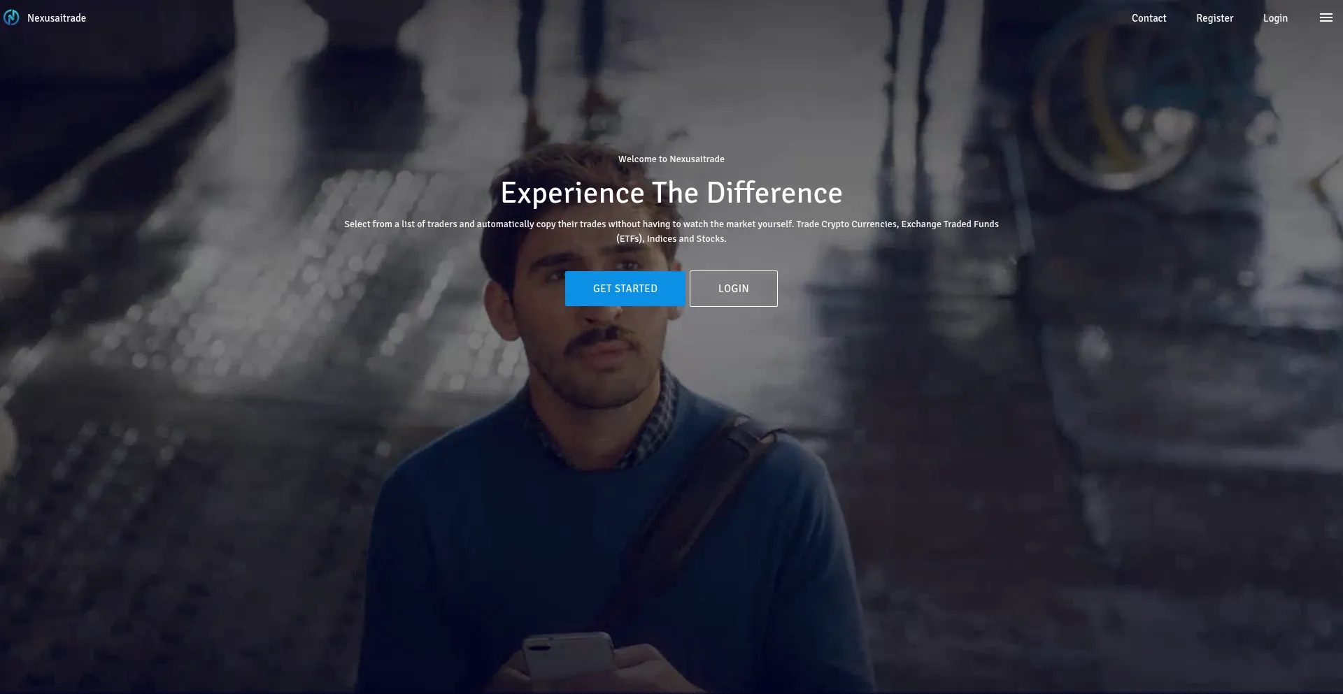 Website screenshot of Nexusaitrade.site