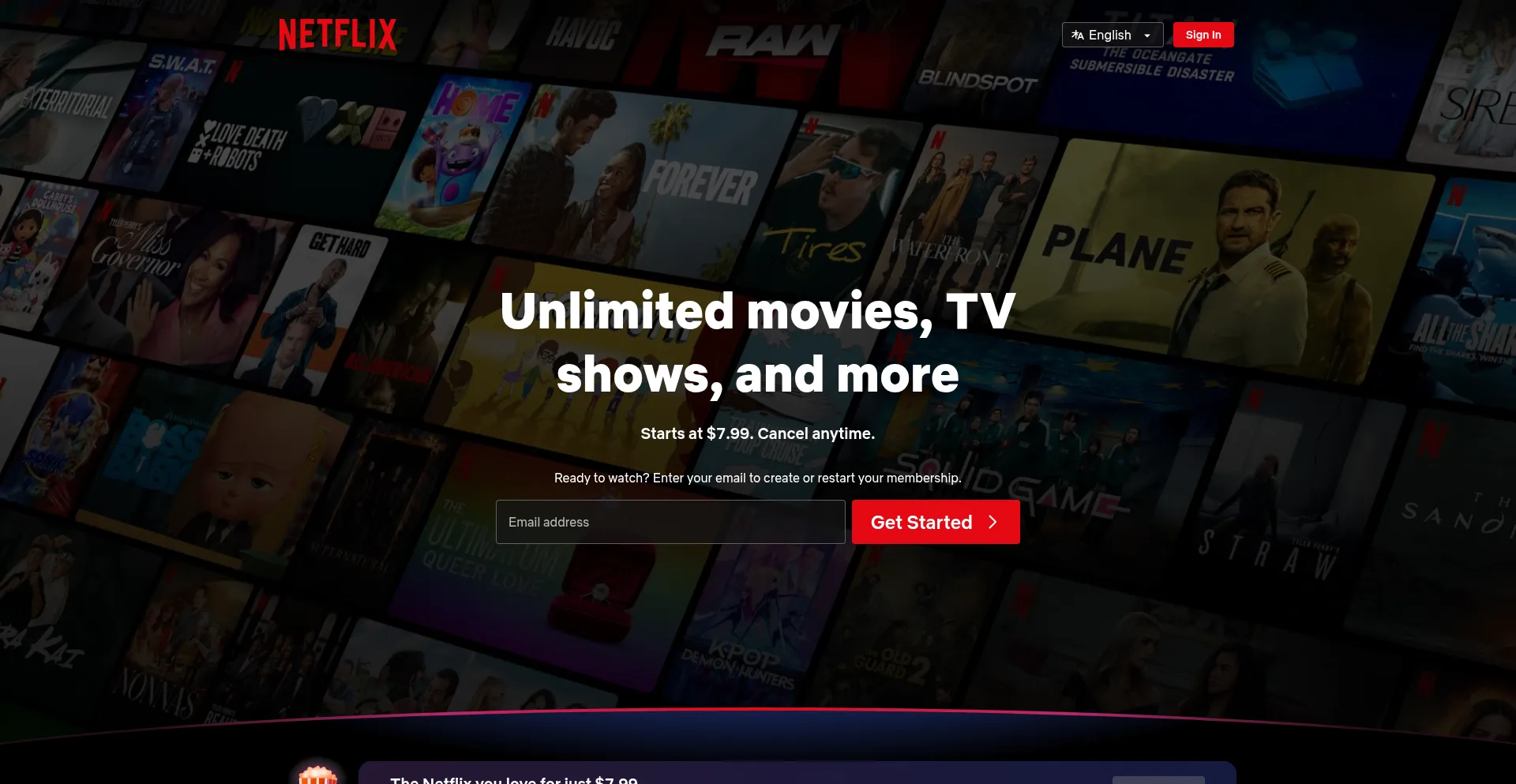 Website screenshot of Nflxvideo.net