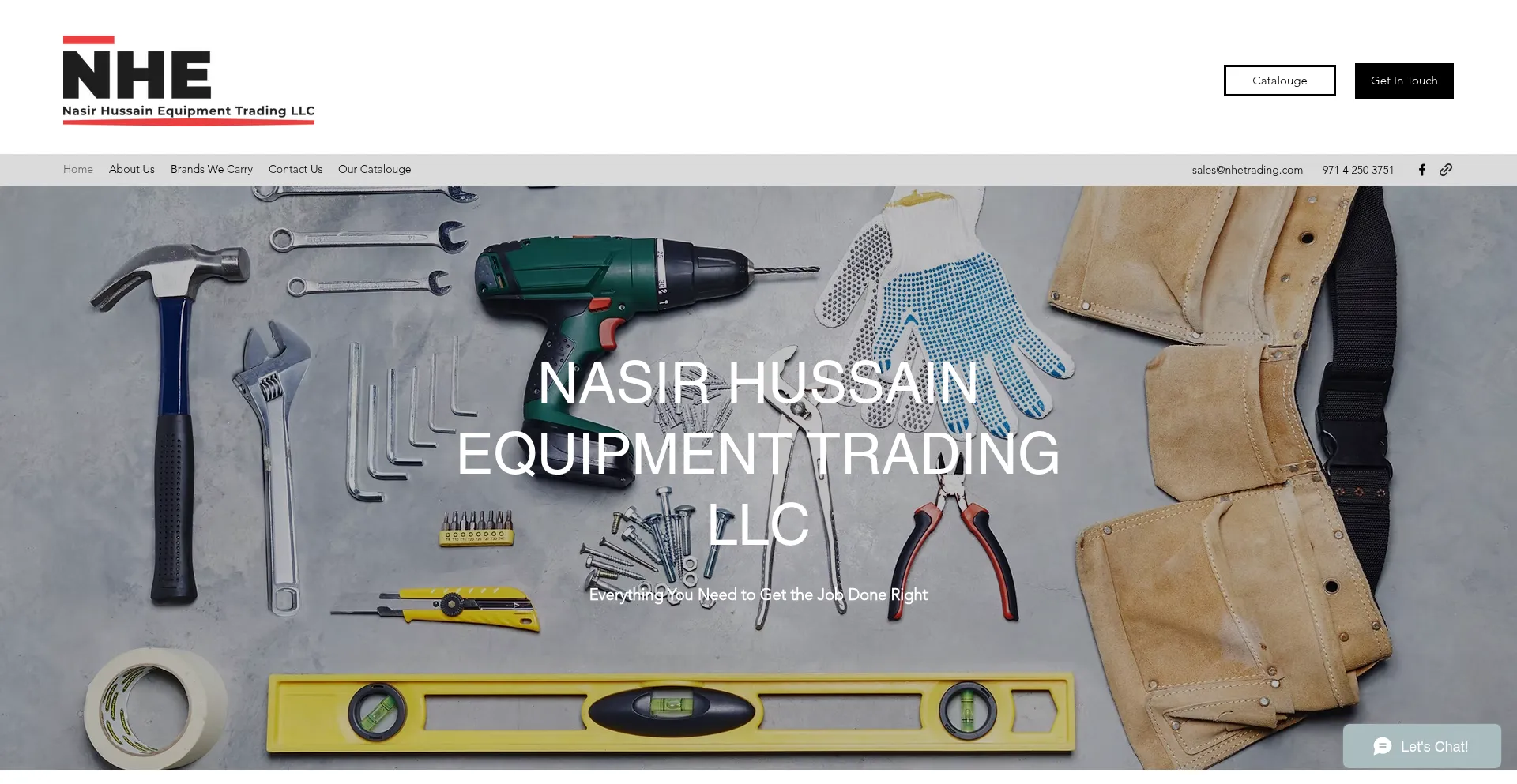 Website screenshot of Nhetrading.com