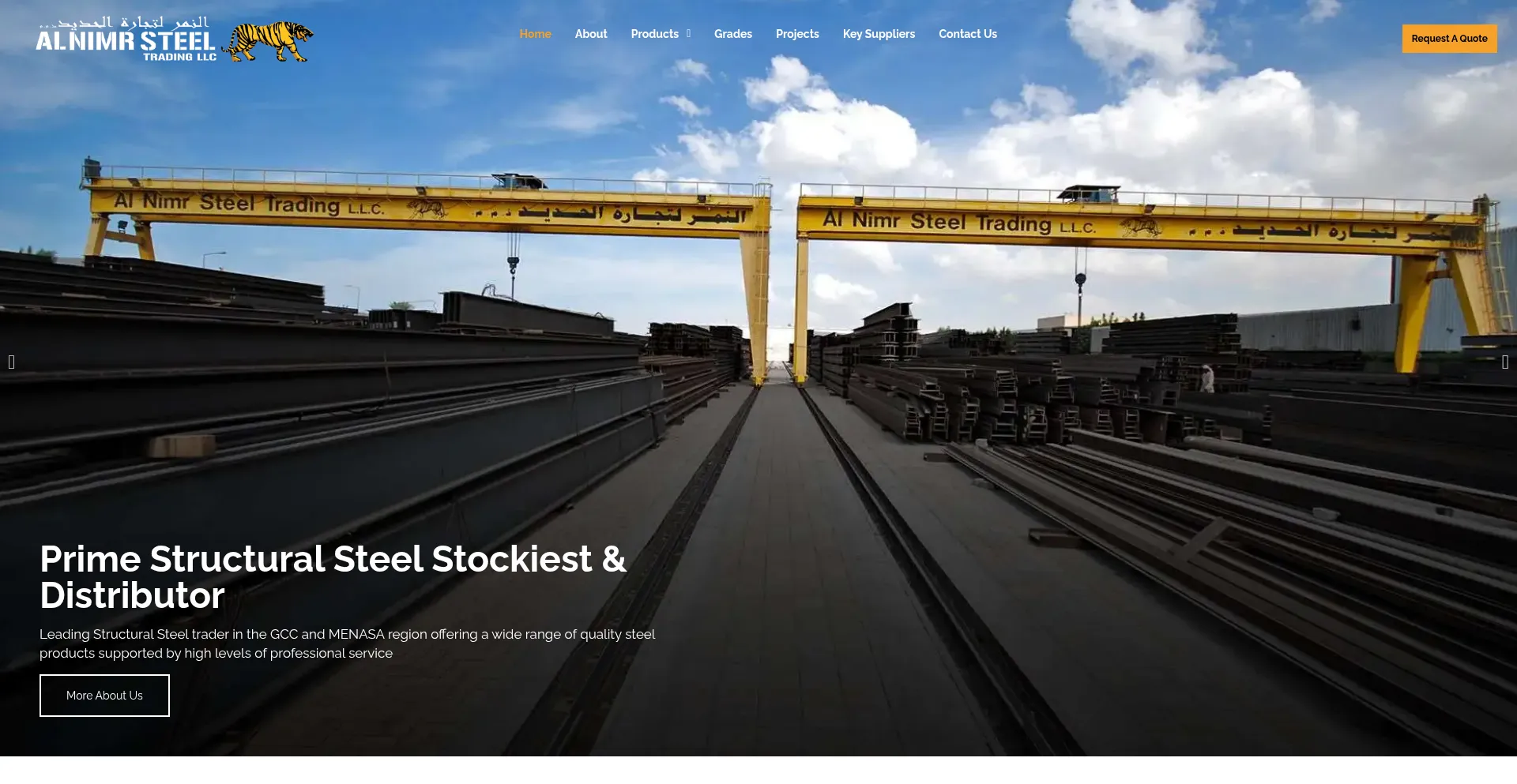 Nimrsteel.com Screenshot