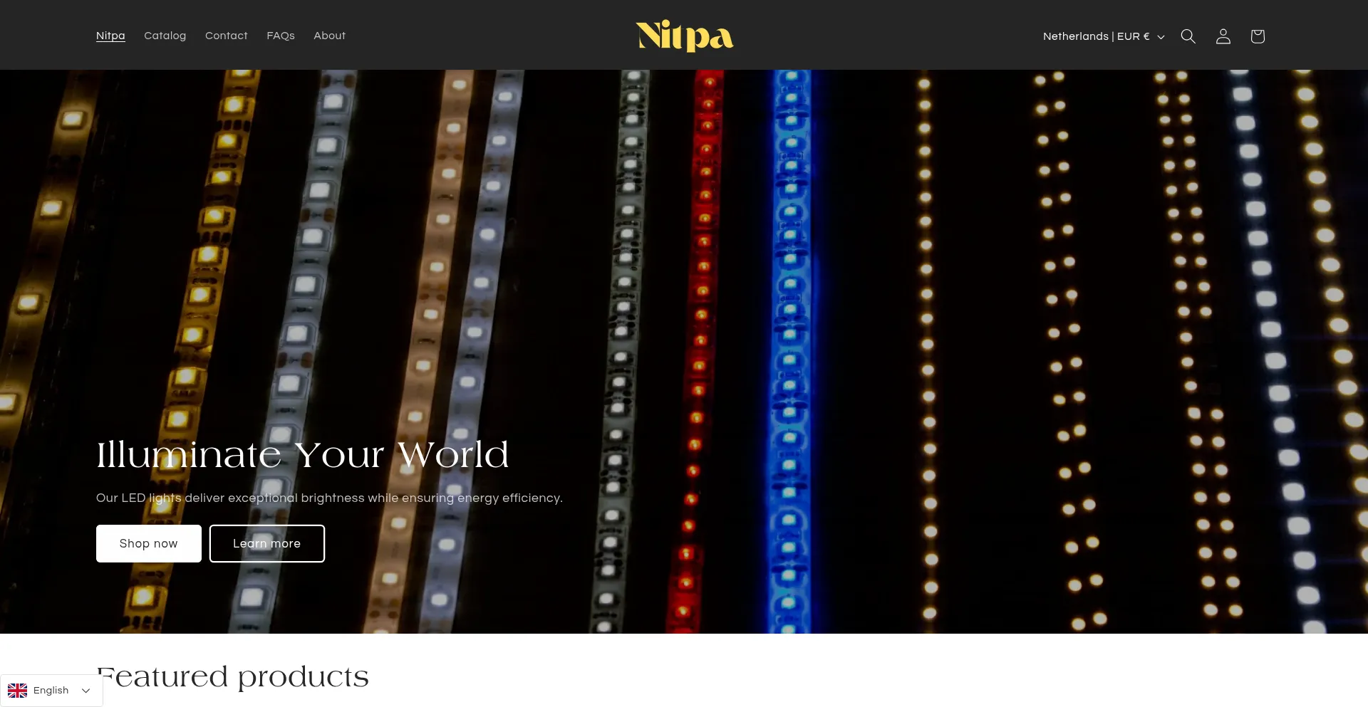Website screenshot of Nitpa.com