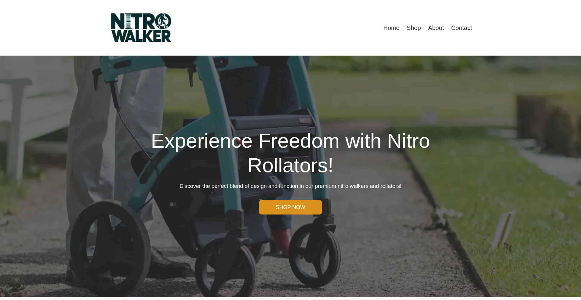 Website screenshot of Nitrowalker.org