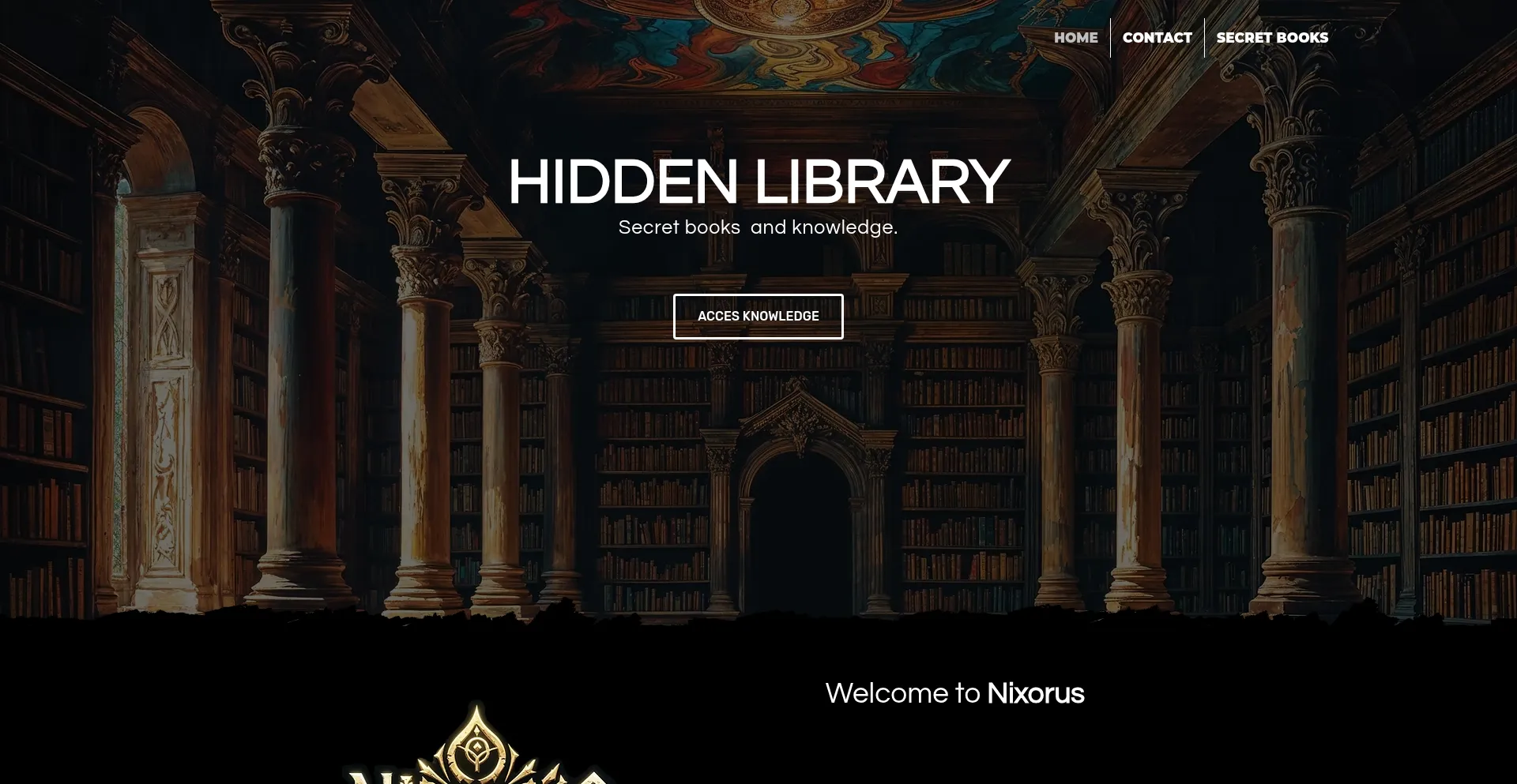 Website screenshot of Nixorus.com