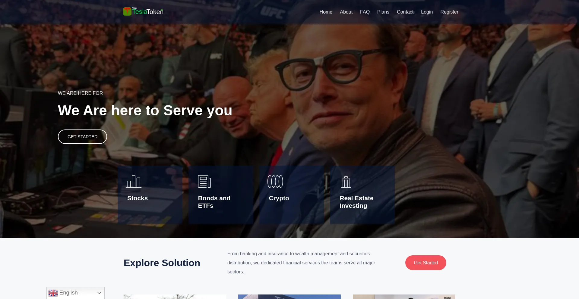 Website screenshot of Nlinkteslatokens.com