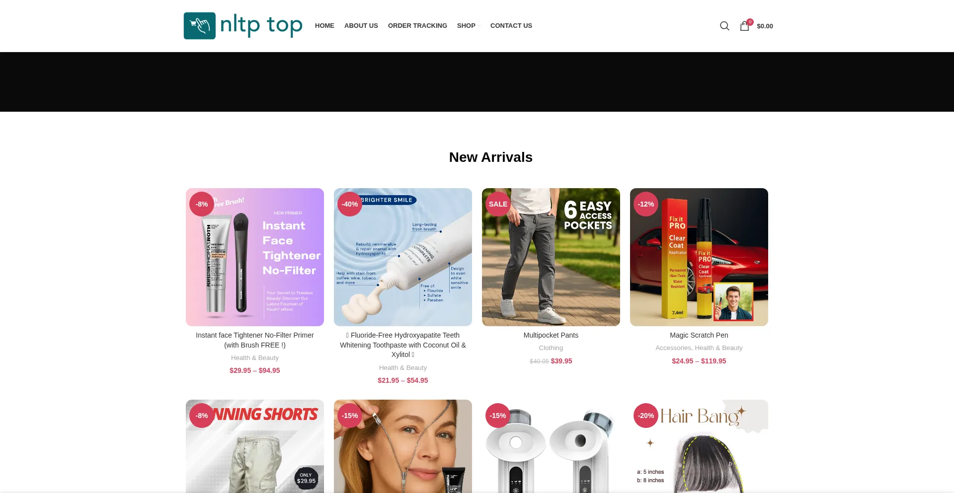 Website screenshot of Nltptop.com