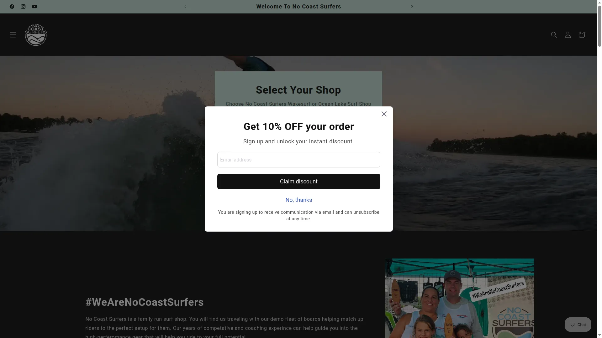Nocoastsurfers.com