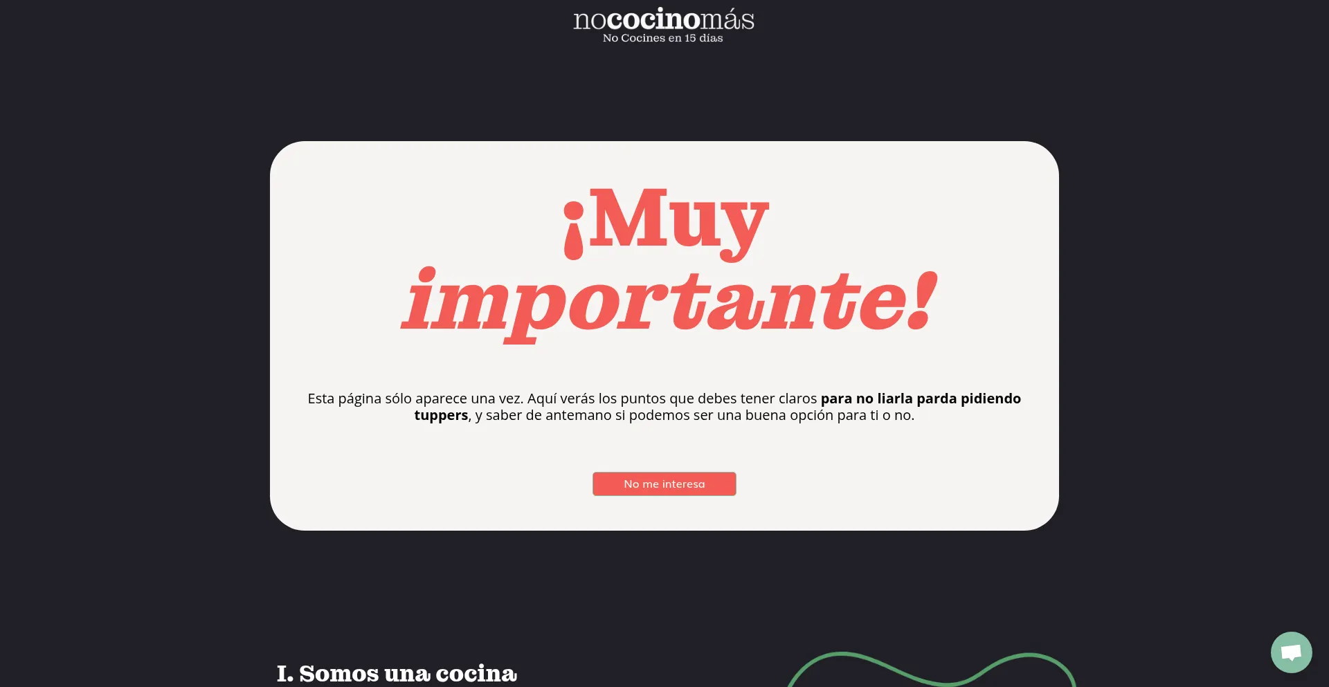 Nococinomas.es Screenshot