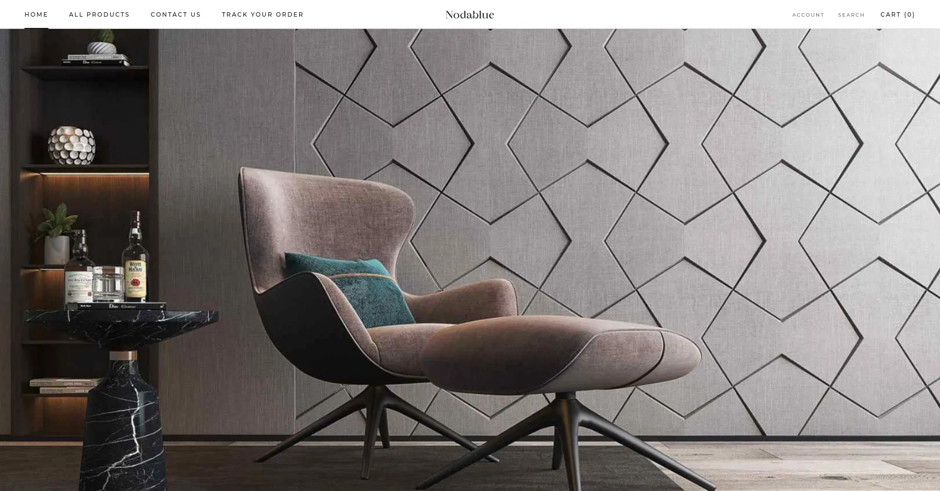 Website screenshot of Nodablue.com