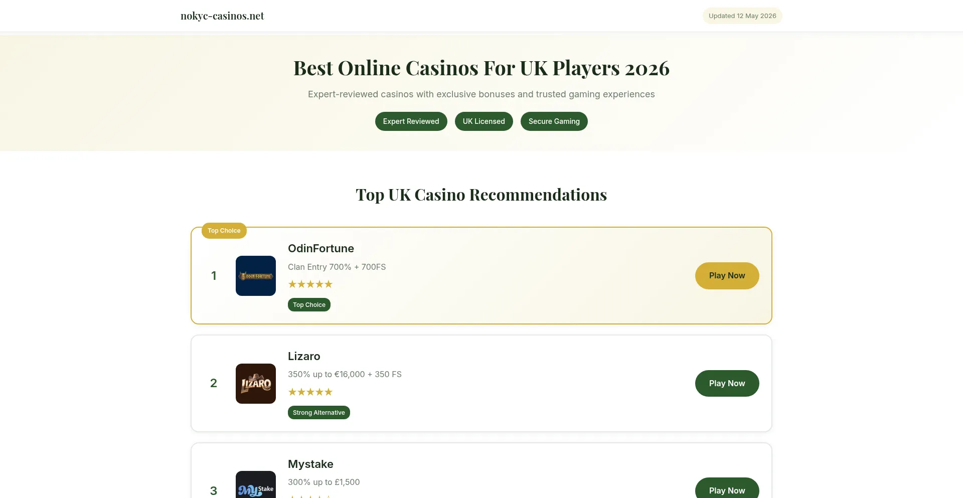 Nokyc-casinos.net