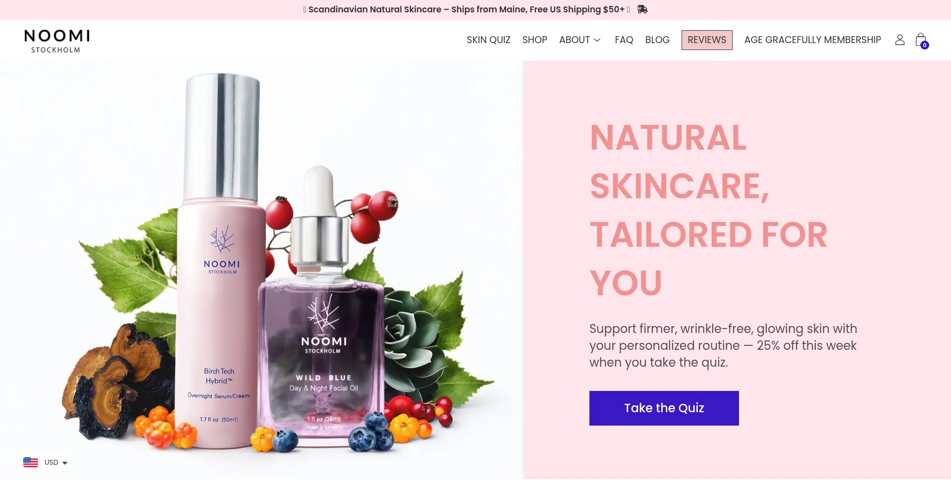 Website screenshot of Noomistockholm.com