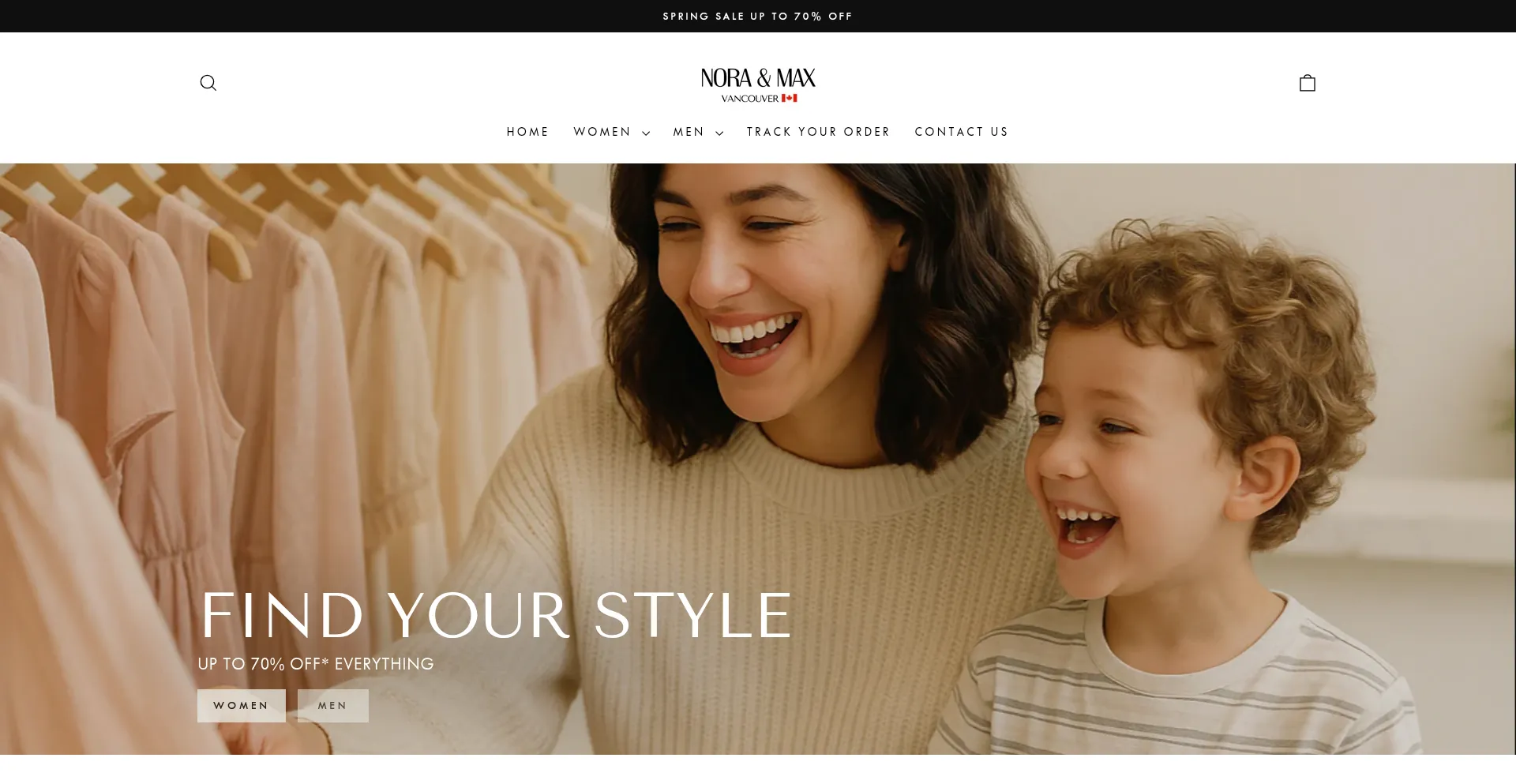 Website screenshot of Noraandmax-vancouver.com
