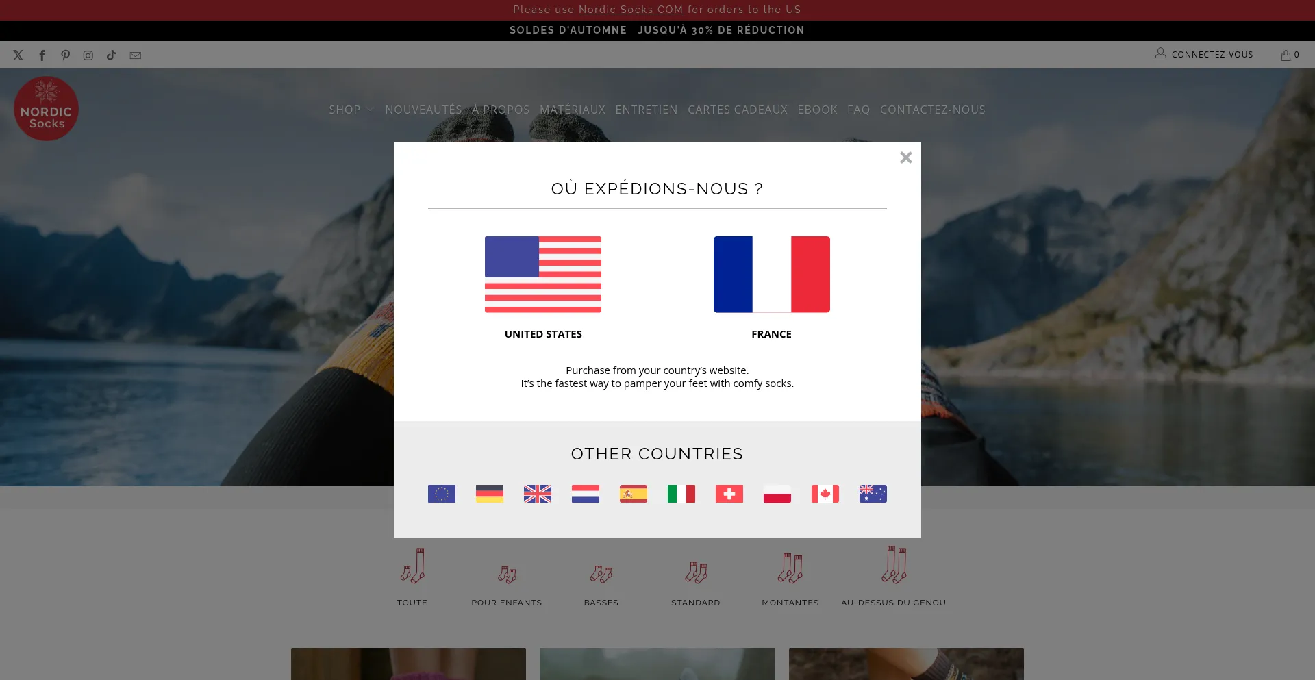 ¿És Seguro y Confiable Nordicsocks.fr?
