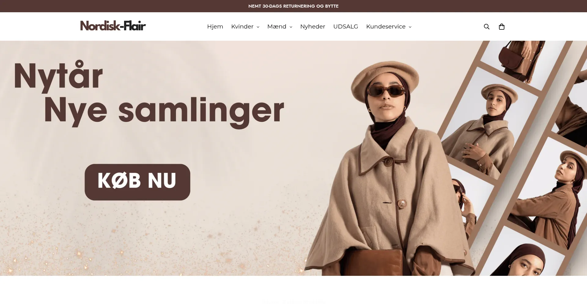 Website screenshot of Nordisk-flair.com