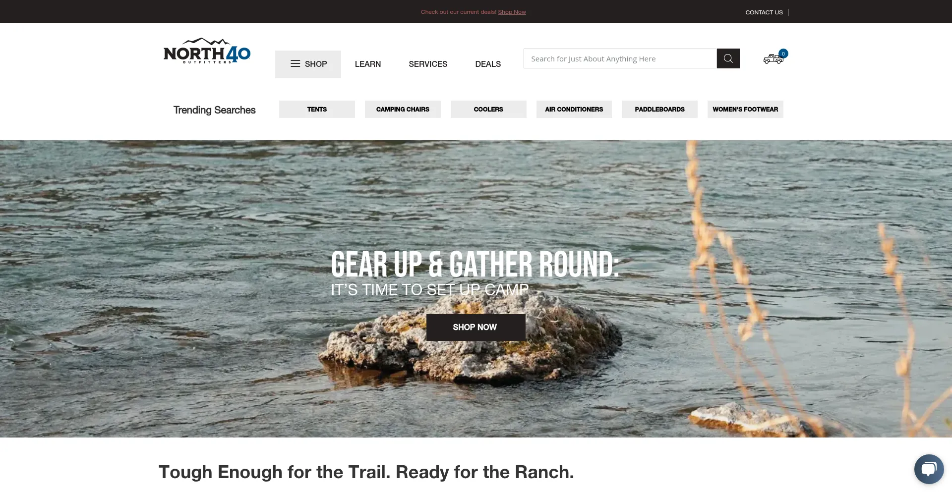 Website screenshot of North40.com