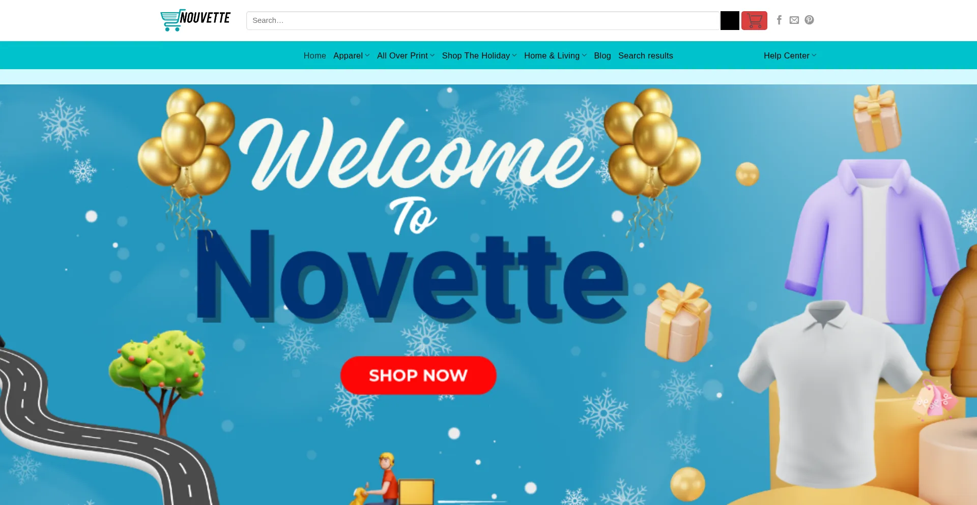 Website screenshot of Nouvette.com