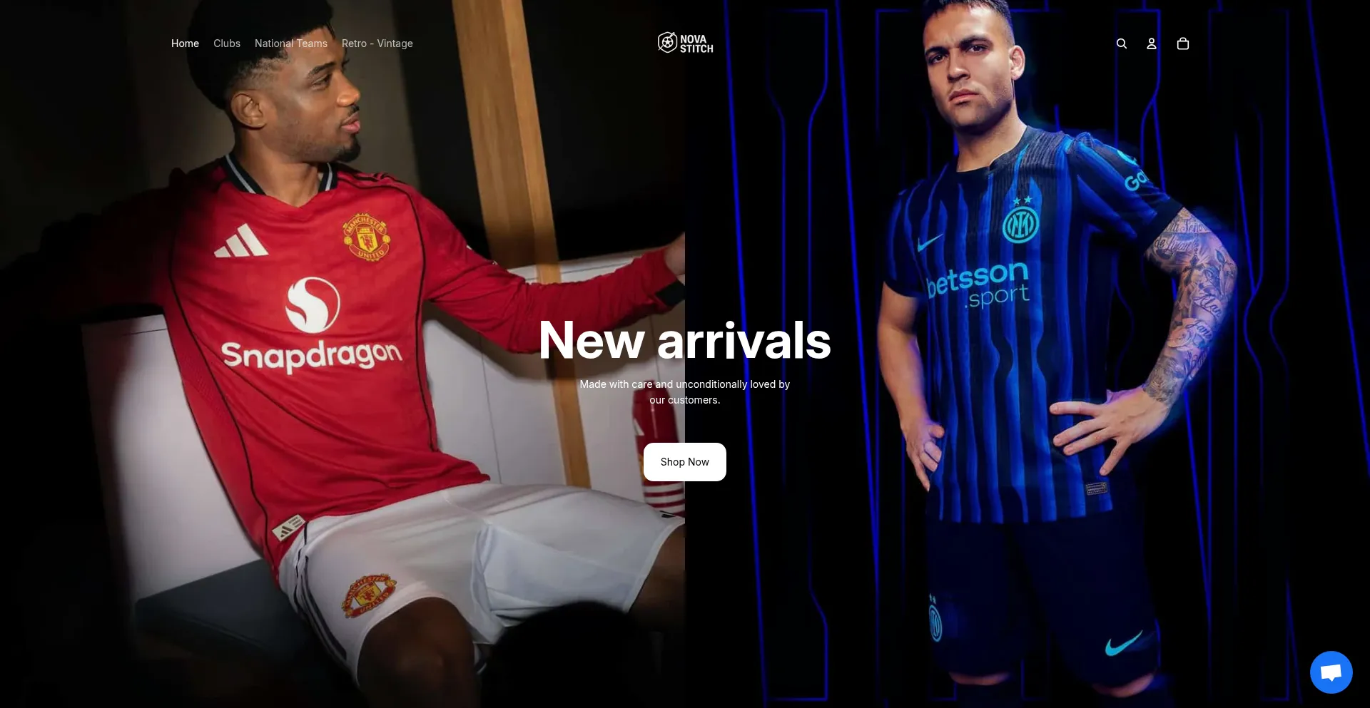 Website screenshot of Nova-stitch.myshopify.com