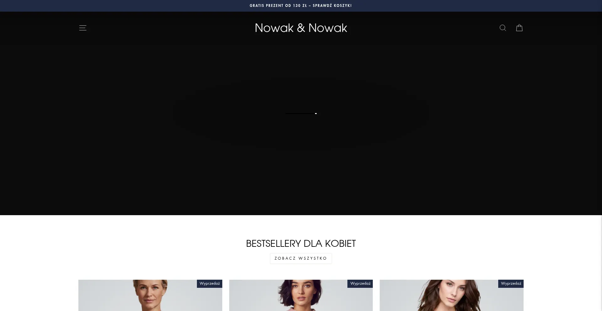Website screenshot of Nowak-nowak.pl