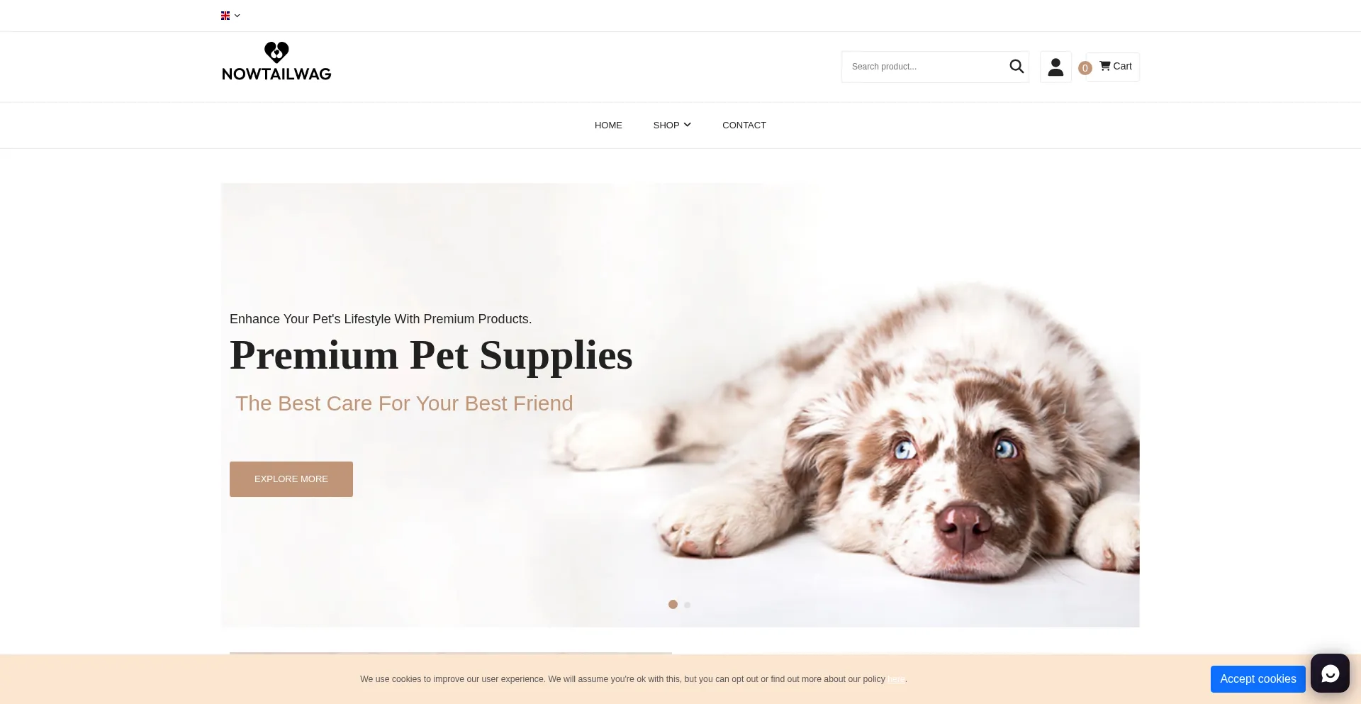 Nowtailwag.com Screenshot