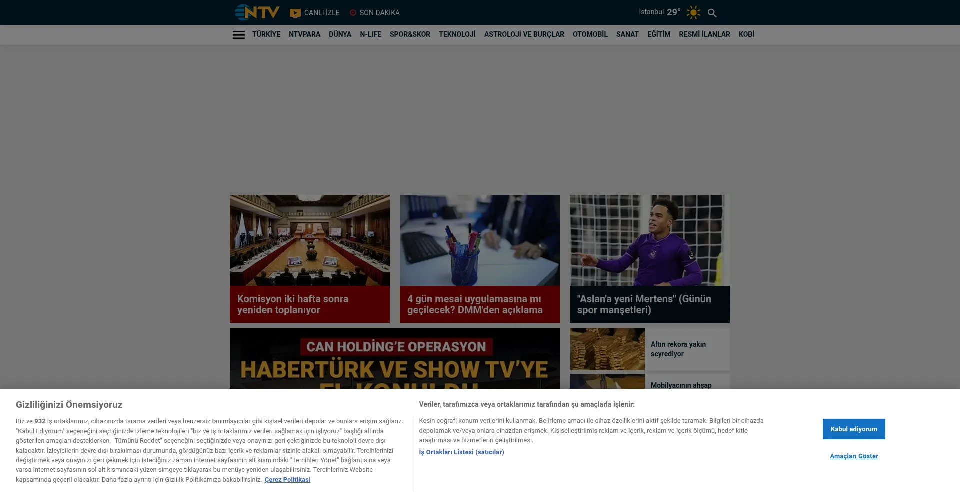 ¿És Seguro y Confiable Ntv.com.tr?
