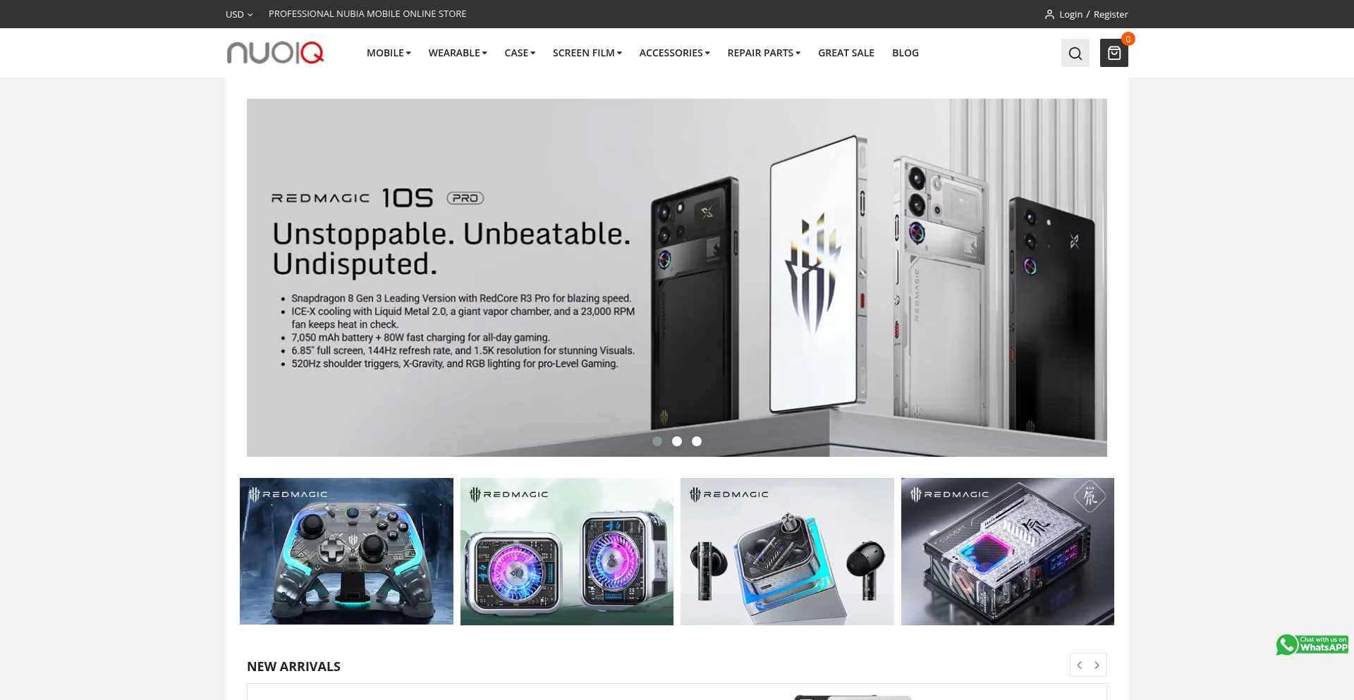 Website screenshot of Nubiamart.com
