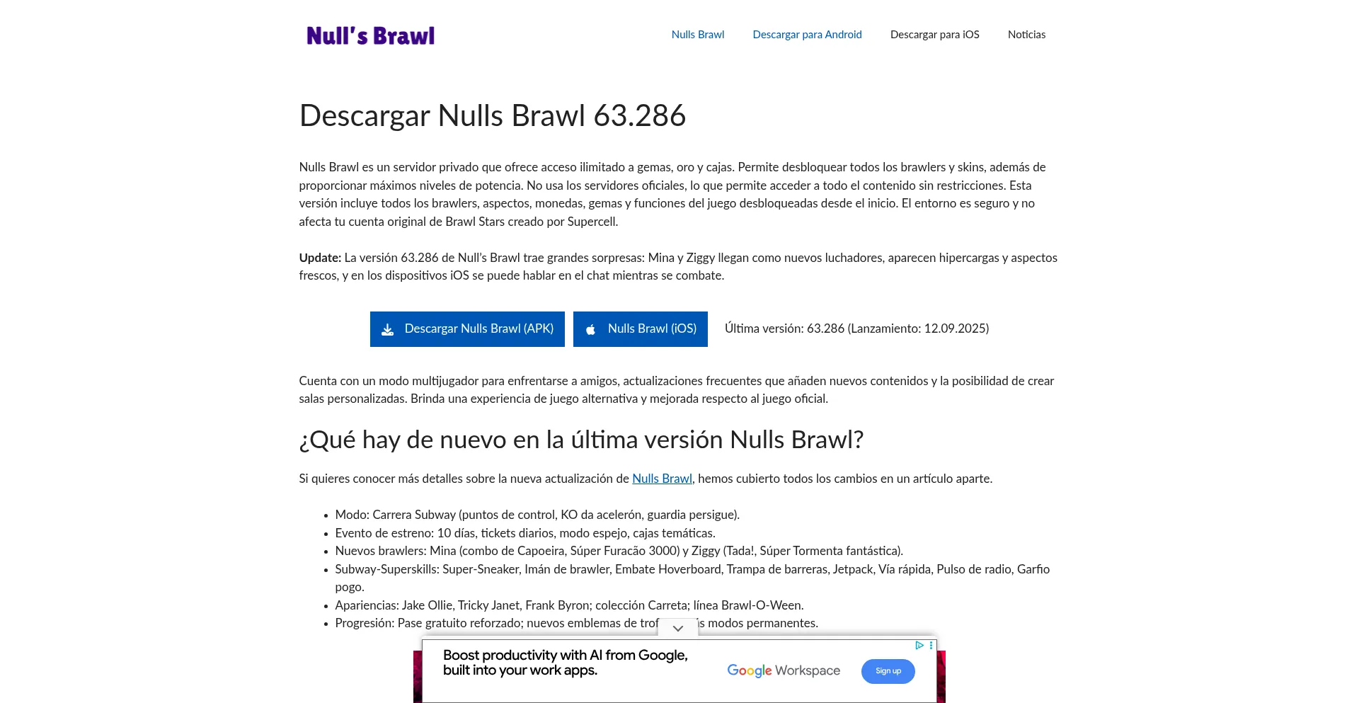 ¿És Seguro y Confiable Nulls-brawl.es?