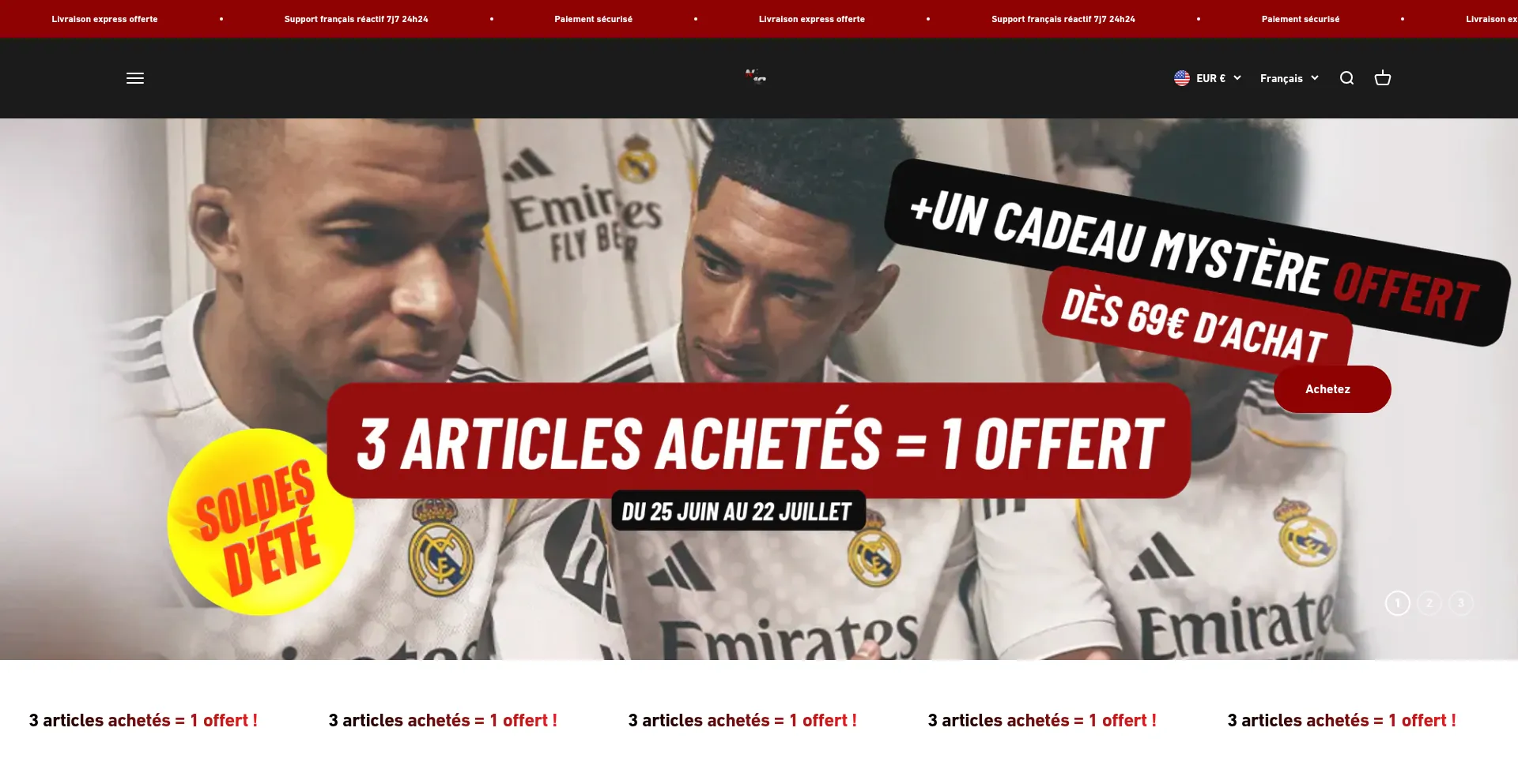 Website screenshot of Numeroo10.com