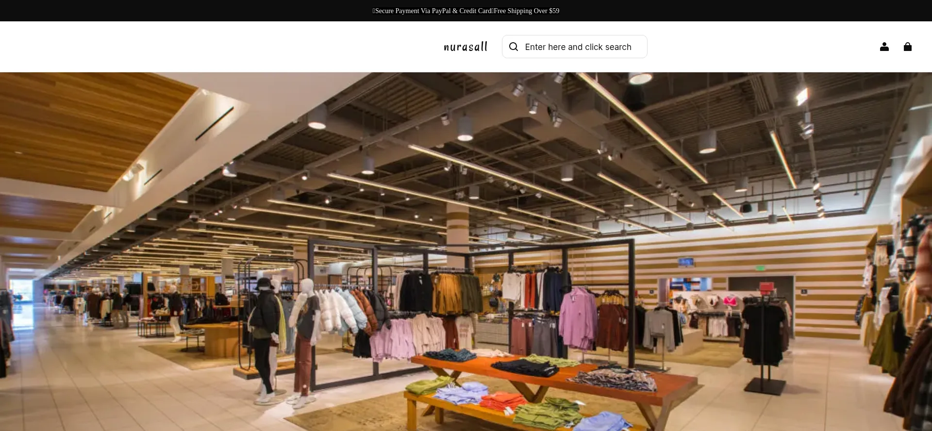 Website screenshot of Nurasall.com