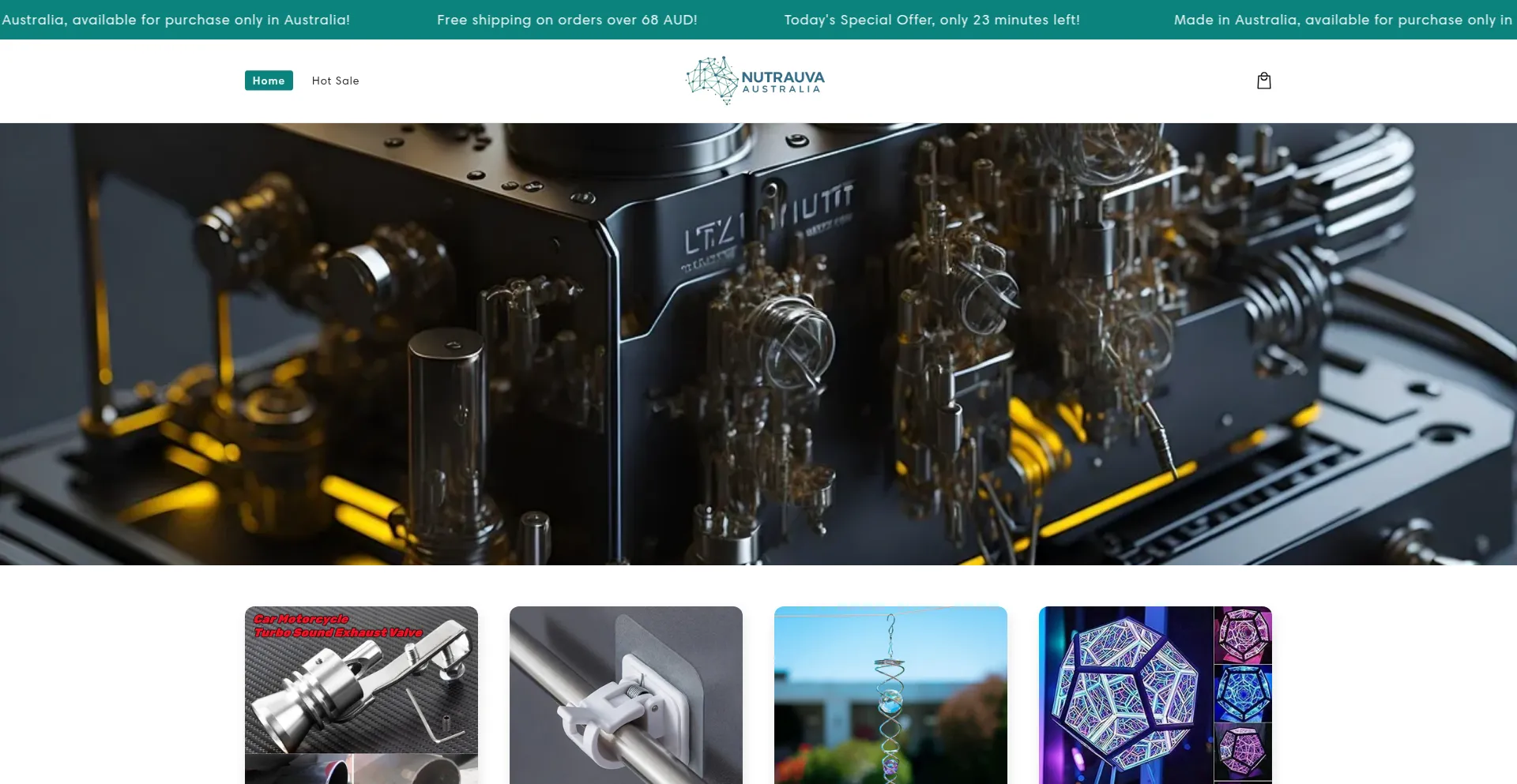 Website screenshot of Nutrauva.top