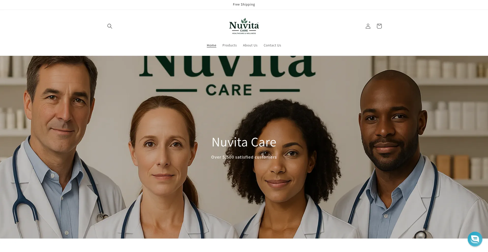 Website screenshot of Nuvita-care.com