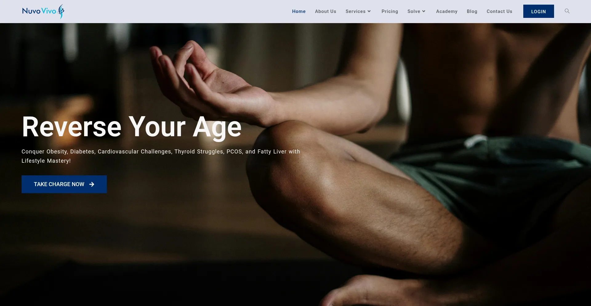 Website screenshot of Nuvovivo.com
