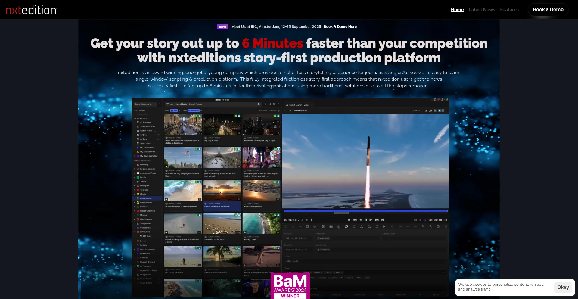 Website screenshot of Nxtedition.com