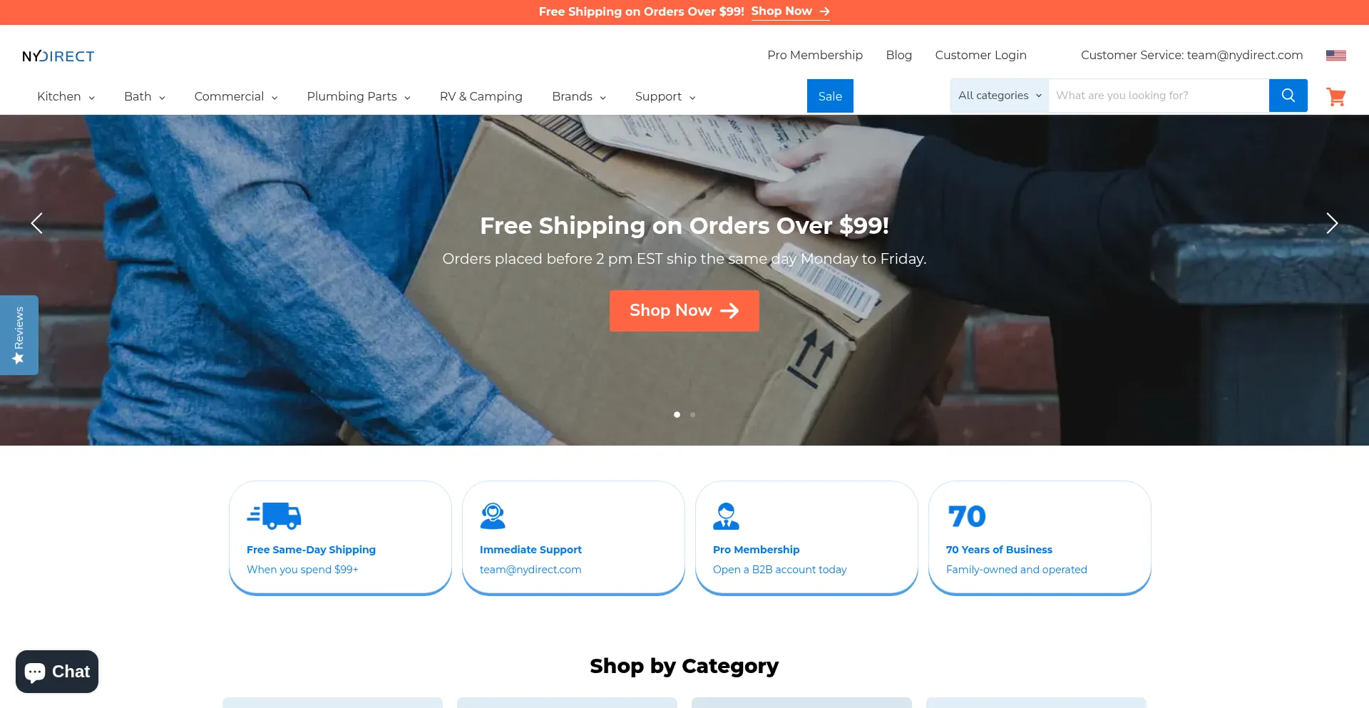 Website screenshot of Nydirect.com