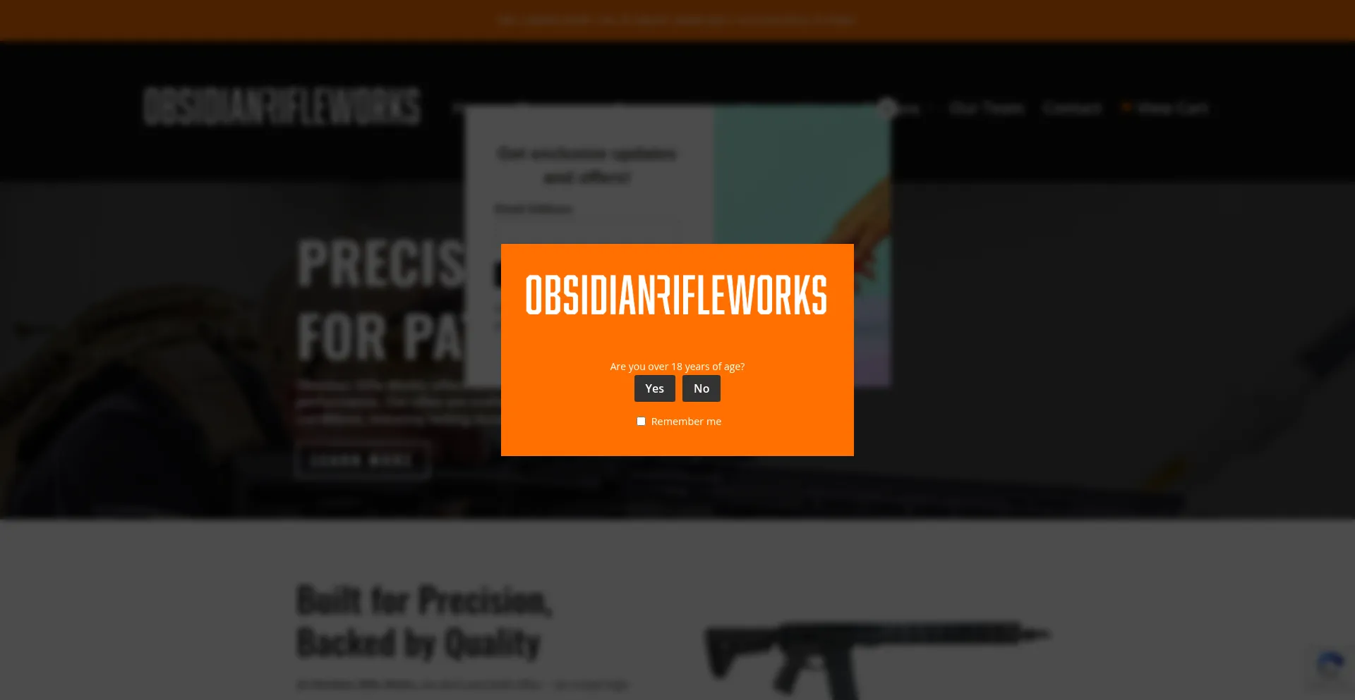 ¿És Seguro y Confiable Obsidianrifleworks.com?
