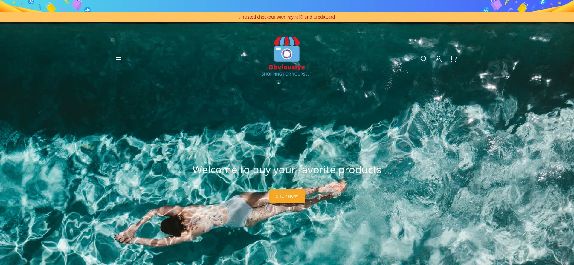 Website screenshot of Obviouslye.com