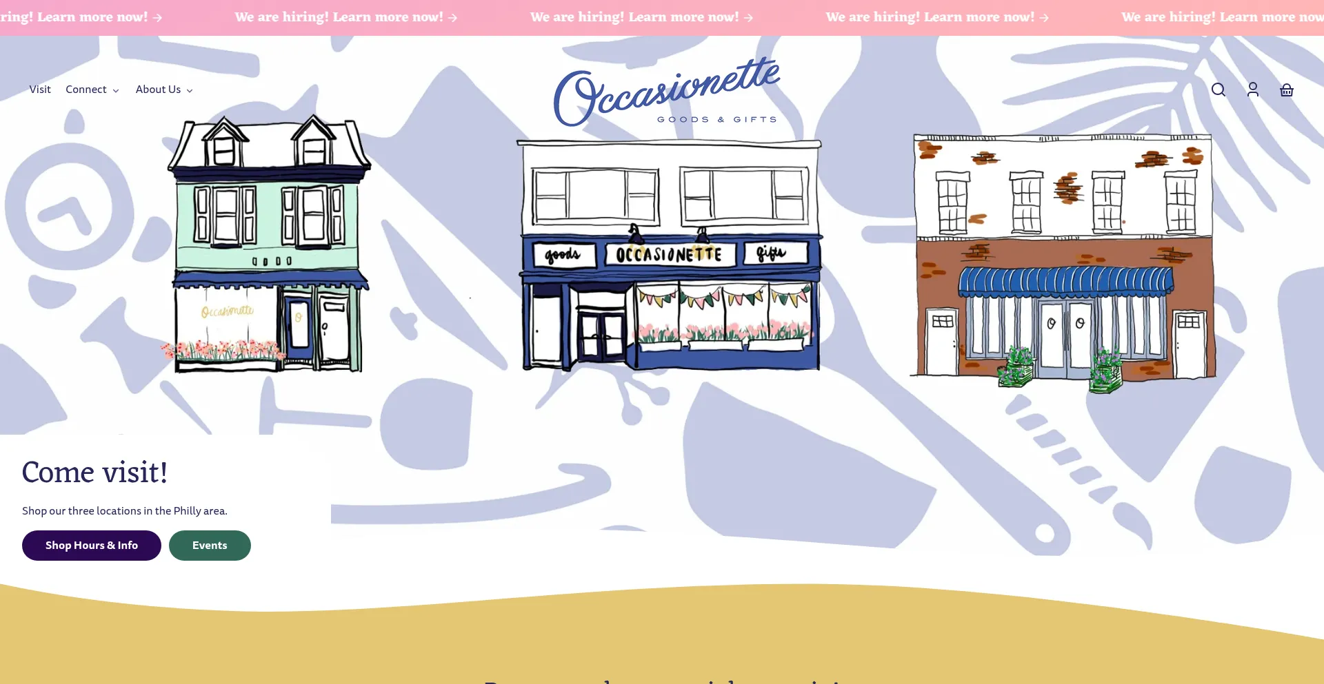 Website screenshot of Occasionette.com