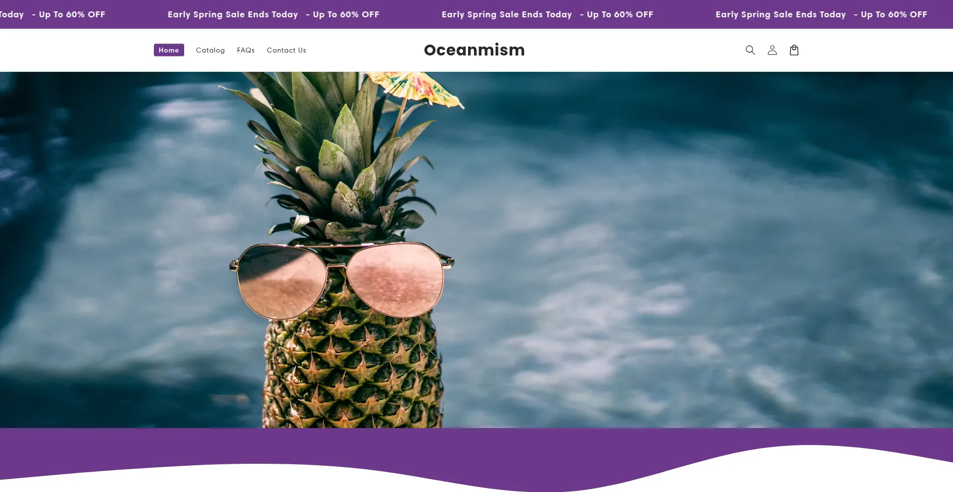 Website screenshot of Oceanmism.com