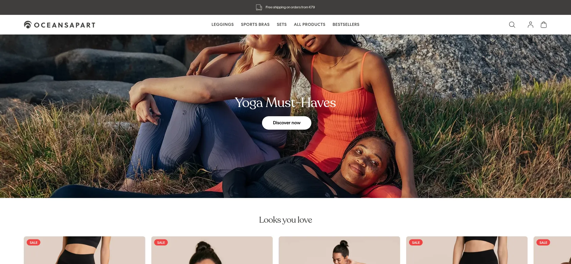 Website screenshot of Oceansapart.com