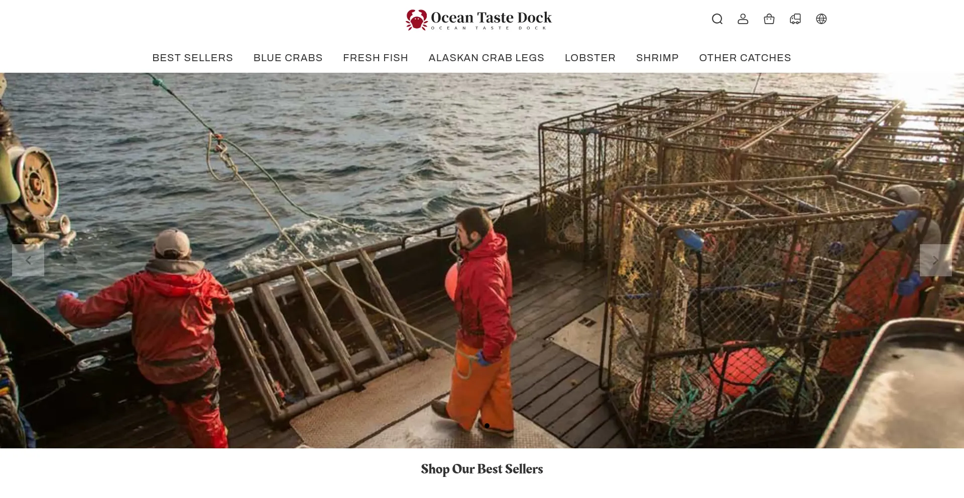 Website screenshot of Oceantastedock.com