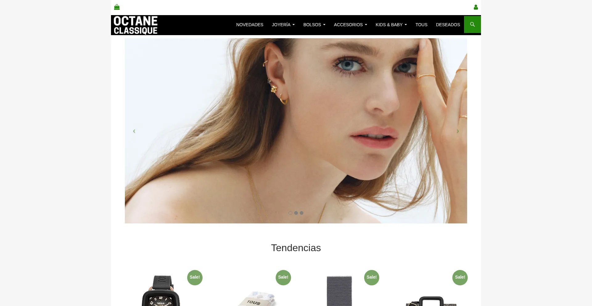 Website screenshot of Octaneclassique.com