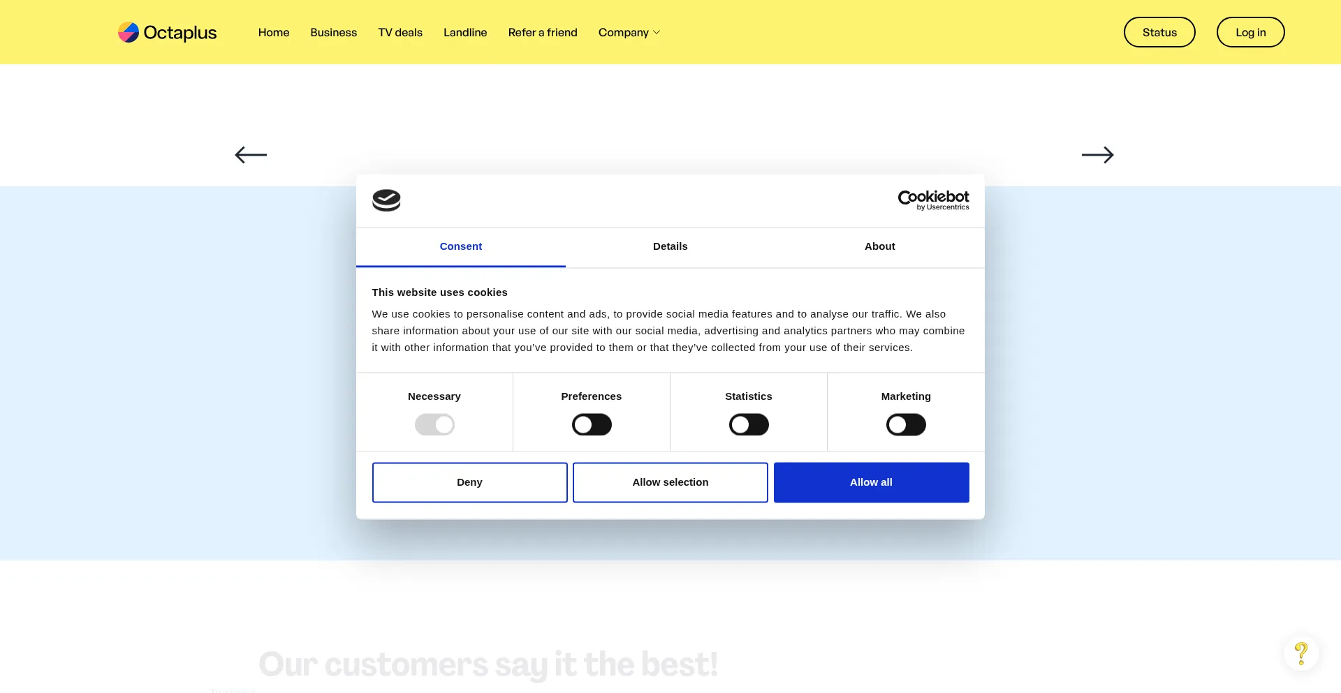 Octaplus.co.uk Screenshot