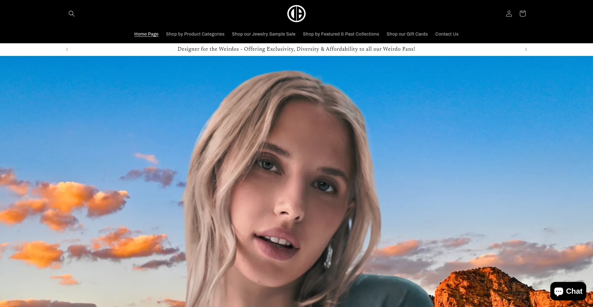 Website screenshot of Odditeezbrand.com