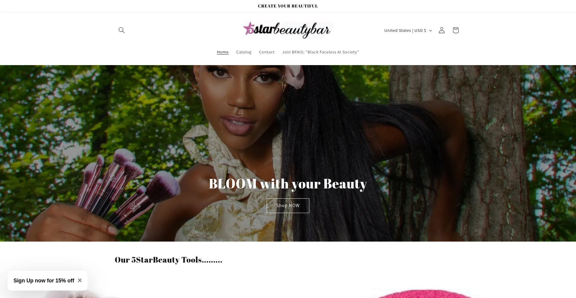 Official5starbeautybar.com