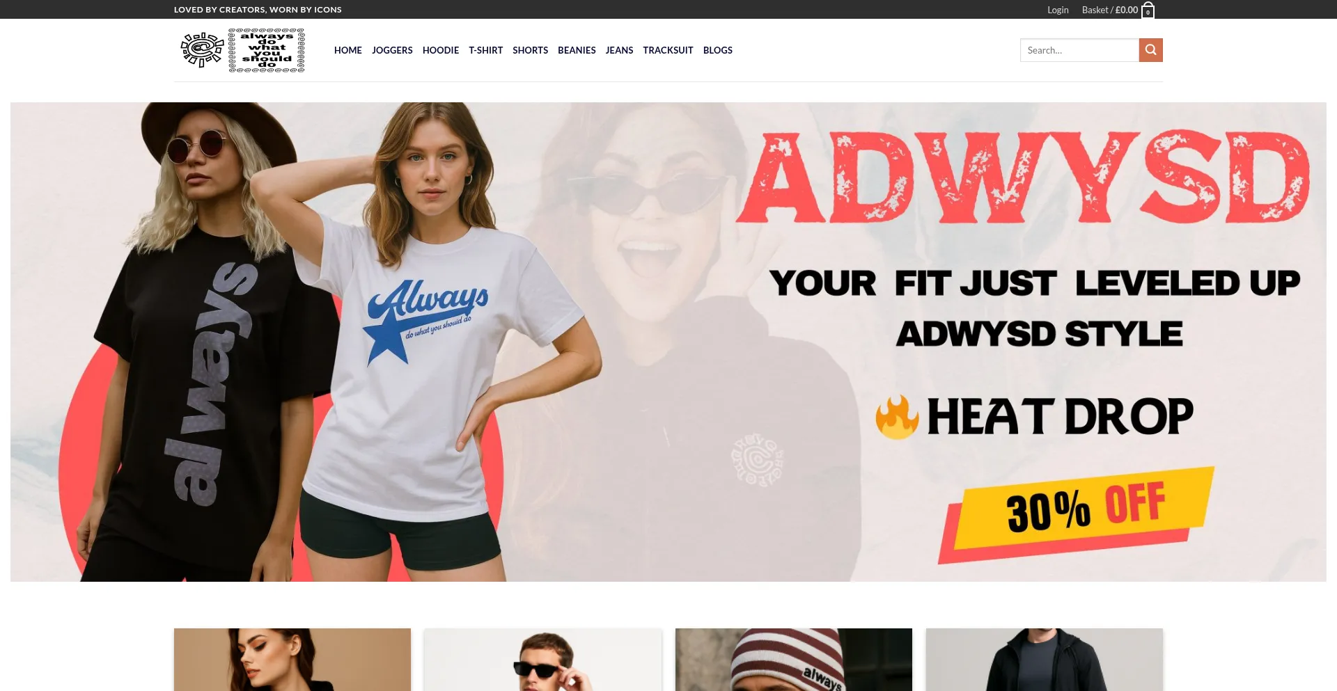 Website screenshot of Officialadwysduk.com