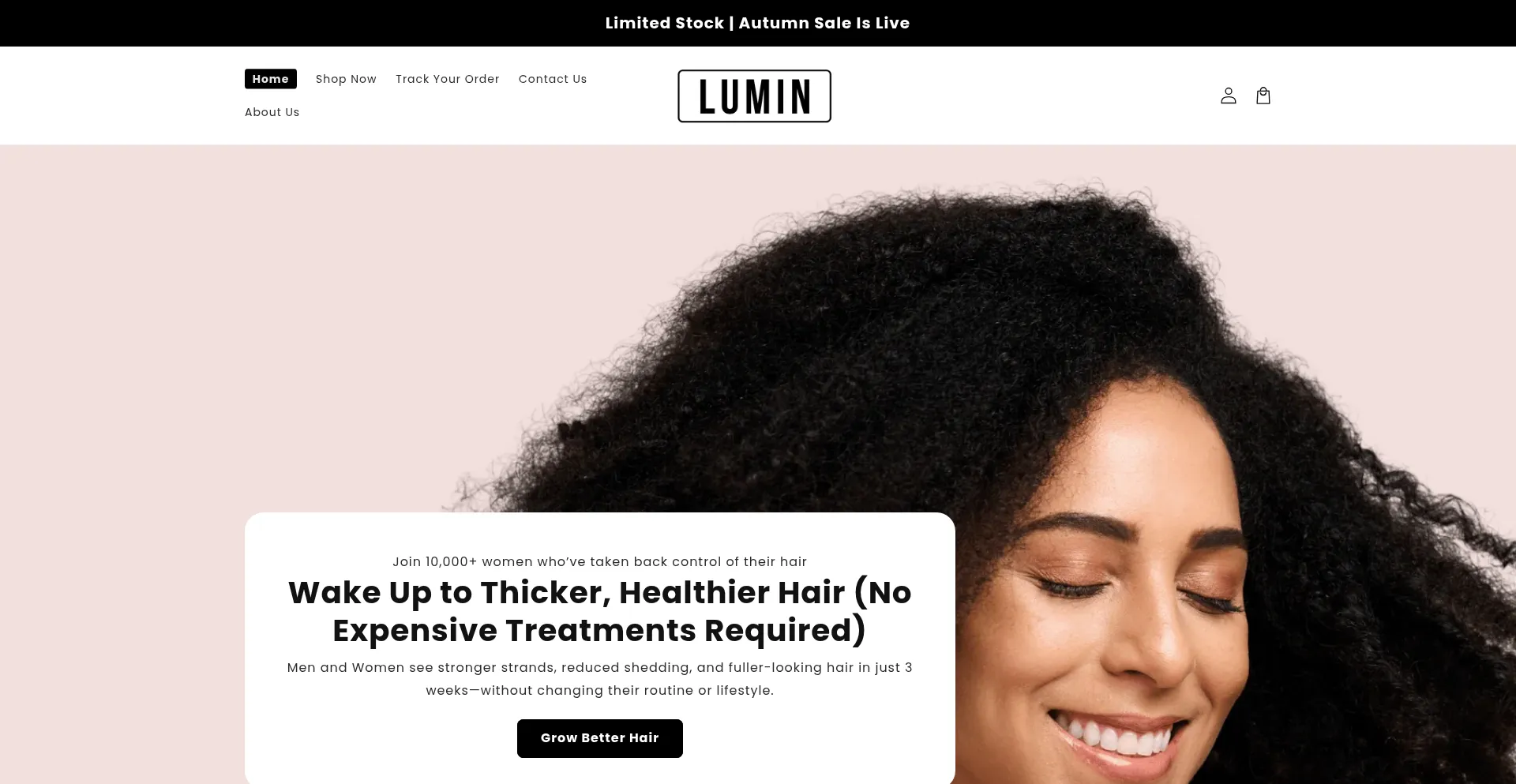 Officiallumin.com Screenshot
