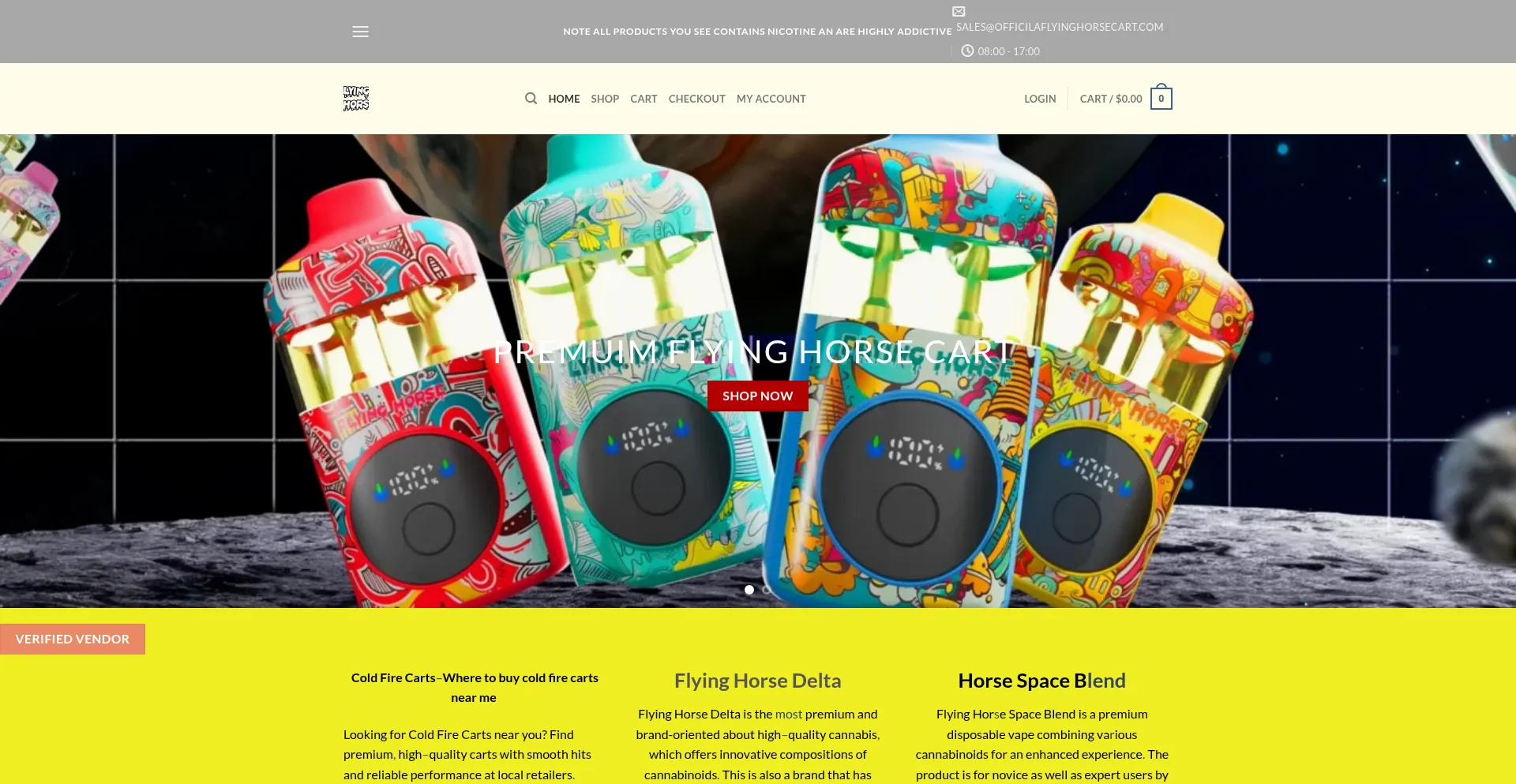 Officilaflyinghorsecart.com