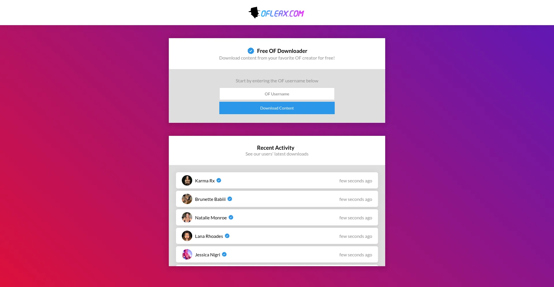 Ofleax.netlify.app Screenshot
